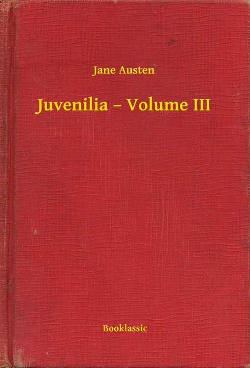 Produktbild: Juvenilia - Volume III