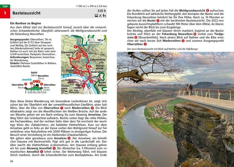 Produktbild: ROTHER Wanderf&uuml;hrer Elbsandsteingebirge. 58 Touren in der S&auml;chsischen Schweiz &ndash; mit Malerweg und Stiegen