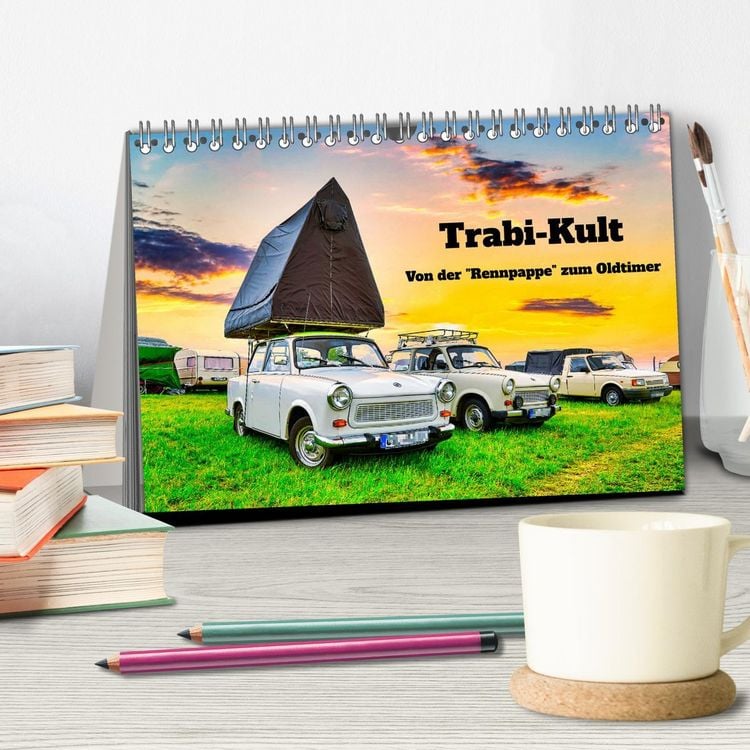 Produktbild: Trabi-Kult (Tischkalender 2026 DIN A5 quer), CALVENDO Monatskalender