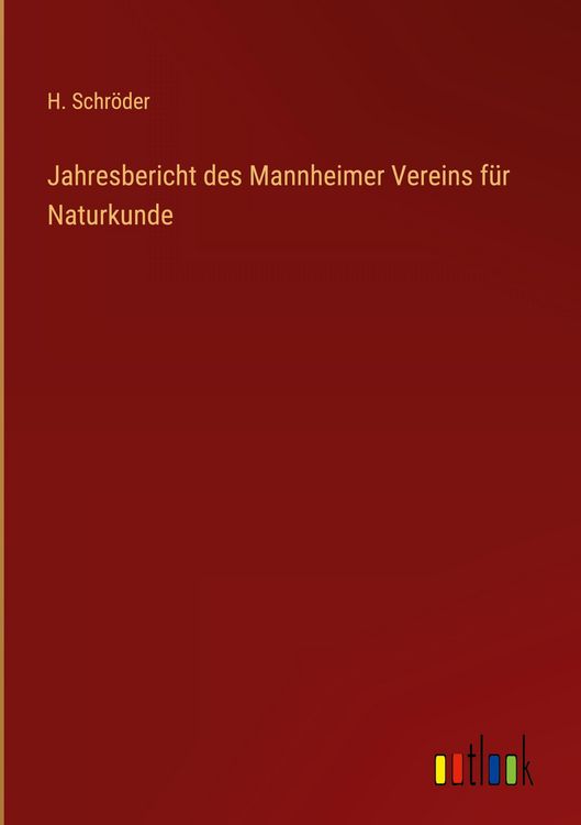 Produktbild: Jahresbericht des Mannheimer Vereins f&uuml;r Naturkunde