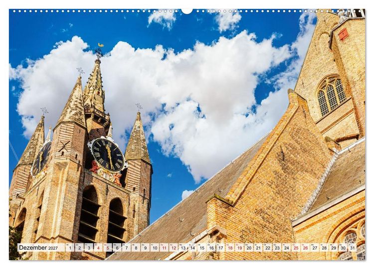 Produktbild: Ein Blick auf Delft (Wandkalender 2027 DIN A2 quer), CALVENDO Monatskalender