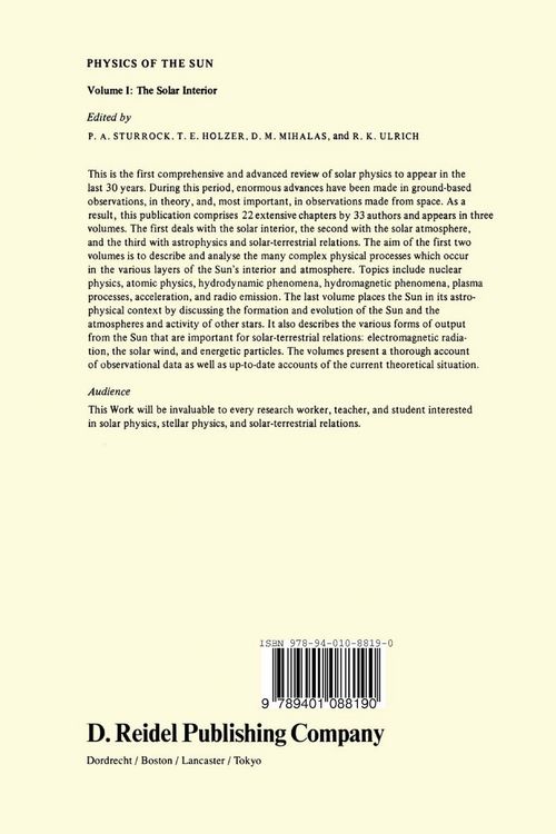 Produktbild: Physics of the Sun