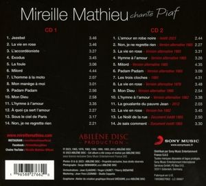 Produktbild: Mireille Mathieu chante Piaf