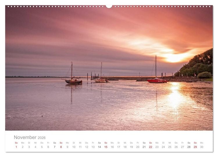 Produktbild: Lichtreise durch Schleswig-Holstein (hochwertiger Premium Wandkalender 2026 DIN A2 quer), Kunstdruck in Hochglanz