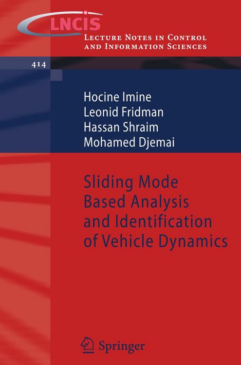 Produktbild: Sliding Mode Based Analysis and Identification of Vehicle Dynamics