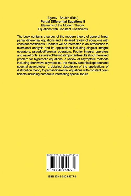 Produktbild: Partial Differential Equations II