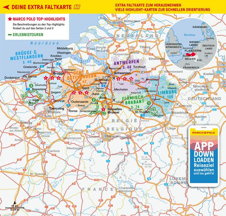 Produktbild: MARCO POLO Reisef&uuml;hrer Flandern, Antwerpen, Br&uuml;gge, Gent