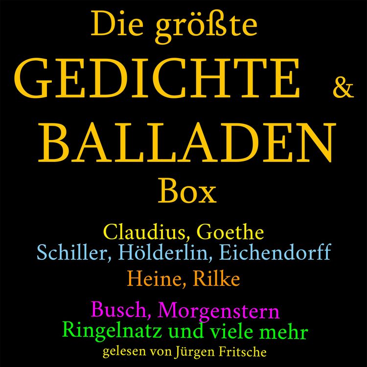 Produktbild: Die gr&ouml;&szlig;te Gedichte und Balladen Box: 800 Meisterwerke