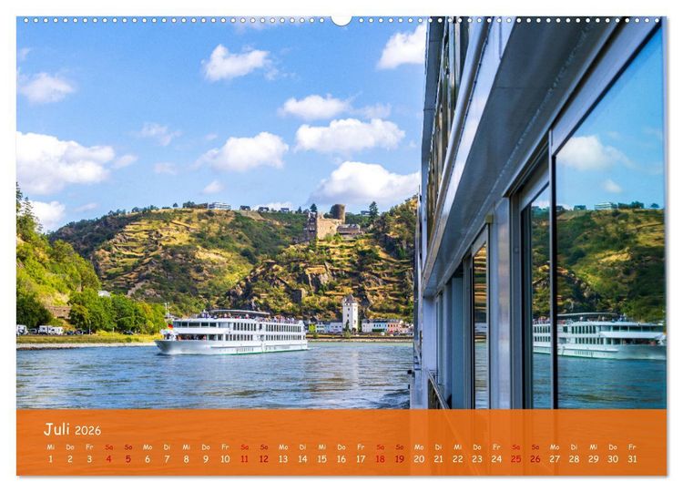 Produktbild: Eine Kreuzfahrt auf dem Rhein (Wandkalender 2026 DIN A2 quer), CALVENDO Monatskalender
