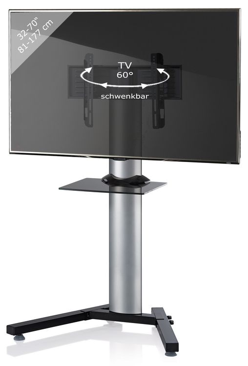 Produktbild: TV Fernseh St&auml;nder Standfu&szlig; Alu Stadino Mini ZW