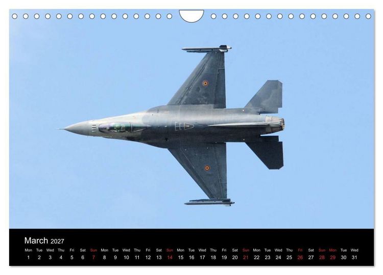 Produktbild: General Dynamics F-16 Fighting Falcon (Wall Calendar 2027 DIN A4 landscape), CALVENDO 12 Month Wall Calendar