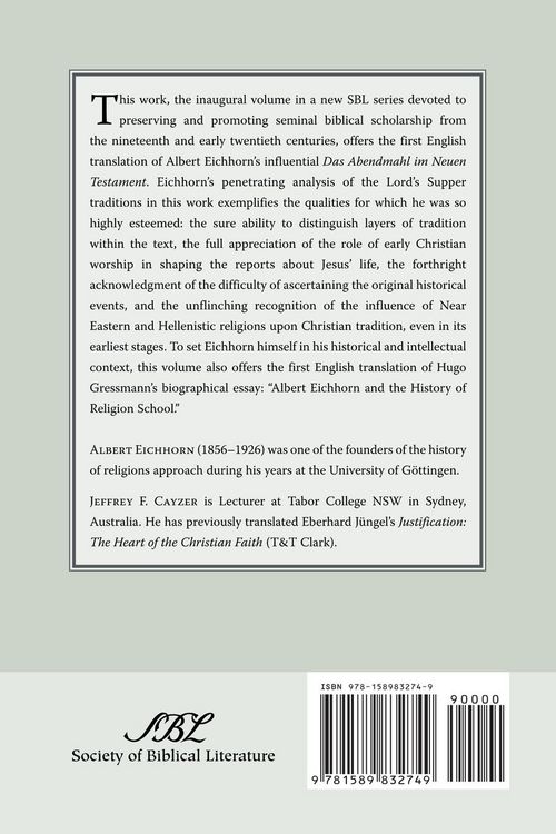 Produktbild: The Lord's Supper in the New Testament