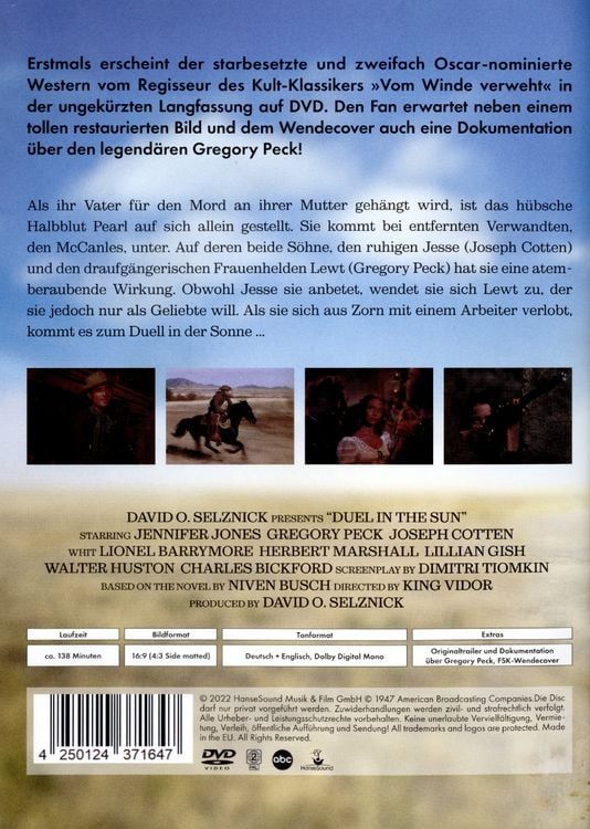 Produktbild: Duell in der Sonne - Extended Kinofassung (digital remastered)