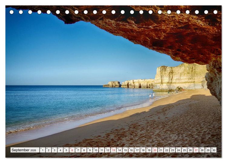 Produktbild: Algarve zum Tr&auml;umen (Tischkalender 2026 DIN A5 quer), CALVENDO Monatskalender