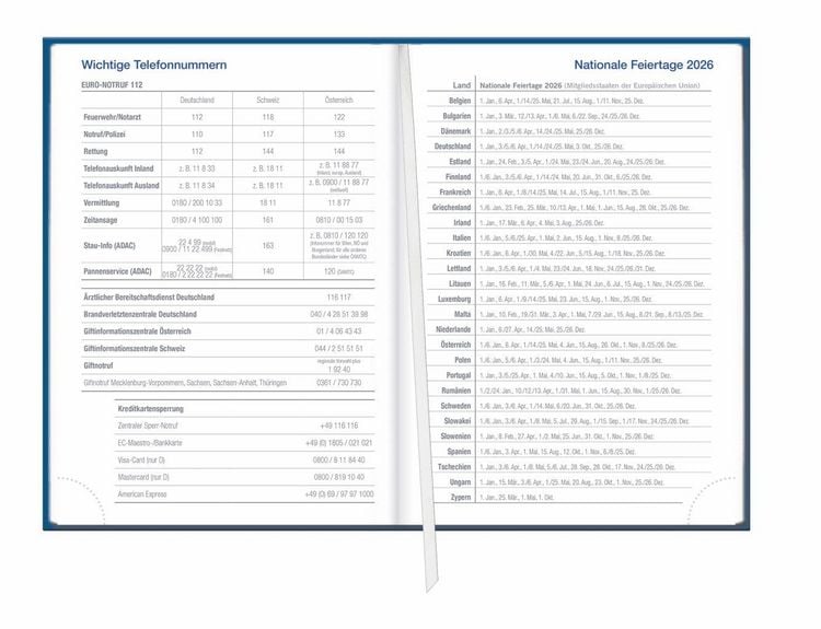 Produktbild: Wochen-Cheftimer A5, blau 2027