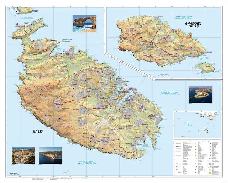 Produktbild: freytag & berndt Stra&szlig;enkarte Malta - Gozo 1:30.000