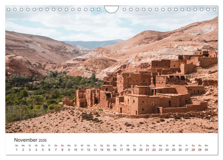 Produktbild: Marokko - Eine wunderbare Reise nach Nordafrika. (Wandkalender 2026 DIN A4 quer), CALVENDO Monatskalender