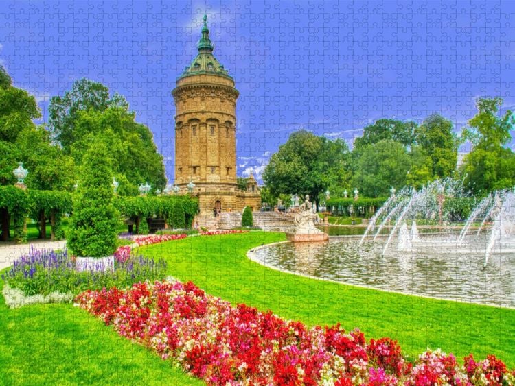 Produktbild: CALVENDO Puzzle Wasserturm | 1000 Teile Lege-Gr&ouml;&szlig;e 64x48cm Foto-Puzzle f&uuml;r gl&uuml;ckliche Stunden