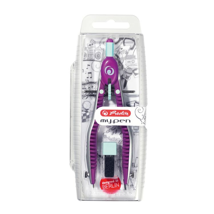 Produktbild: Herlitz Schnellverstell-Zirkel my.pen, lila/minze