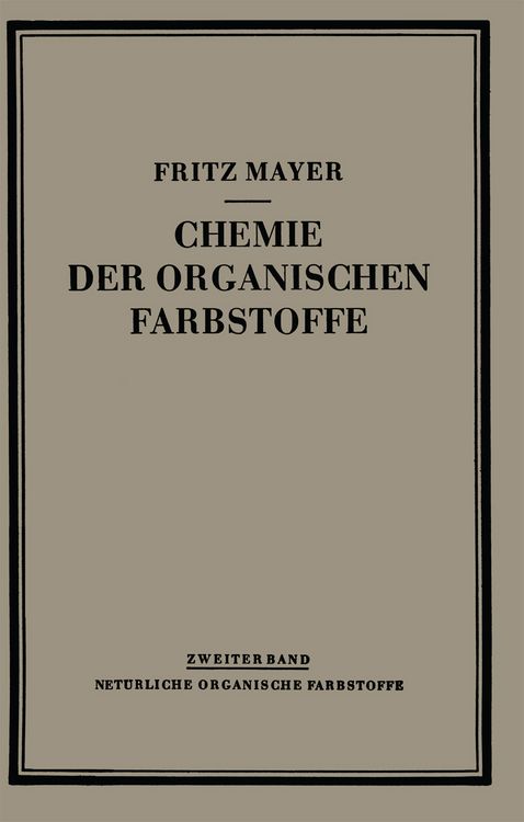 Produktbild: Chemie der Organischen Farbstoffe