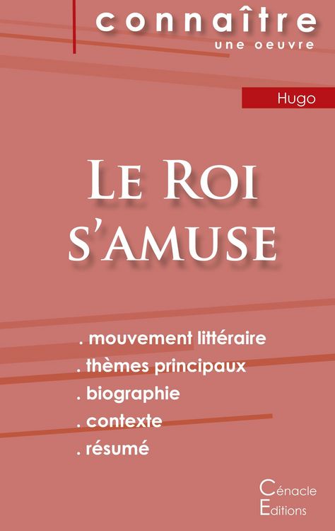 Produktbild: Fiche de lecture Le Roi s'amuse de Victor Hugo (Analyse litt&eacute;raire de r&eacute;f&eacute;rence et r&eacute;sum&eacute; complet)