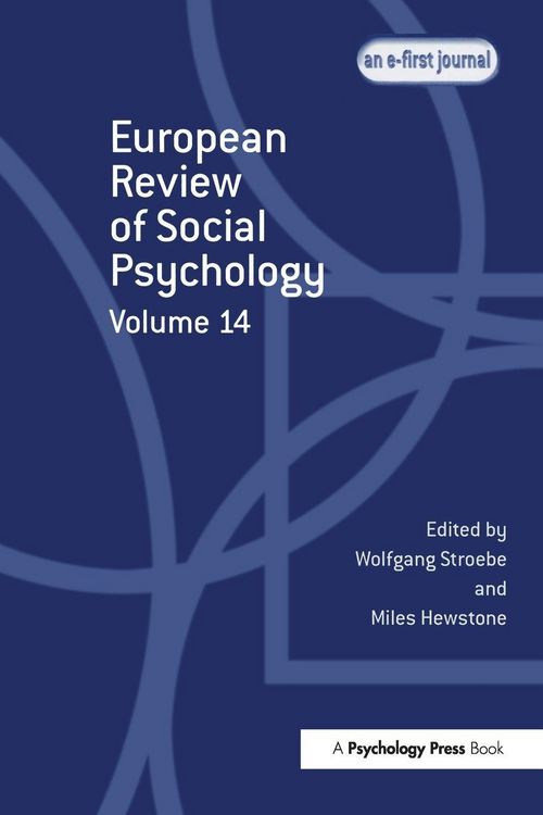Produktbild: European Review of Social Psychology
