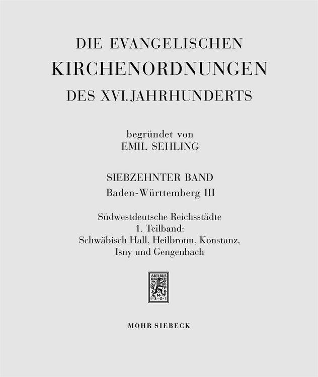 Produktbild: Die evangelischen Kirchenordnungen des XVI. Jahrhunderts