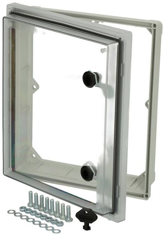 Produktbild: Fibox PW 403409 T 4901904 Sichtfenster Deckel Transparent, Doppelbart, UV-best&auml;ndig (L x B x H) 88 x 346 x 394 mm Polycarbonat Grau 1 St.