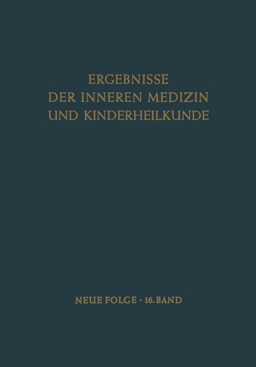 Produktbild: Ergebnisse der Inneren Medizin und Kinderheilkunde