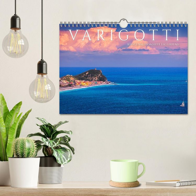 Produktbild: Varigotti - K&uuml;stensch&ouml;nheit Liguriens (Wandkalender 2026 DIN A4 quer), CALVENDO Monatskalender