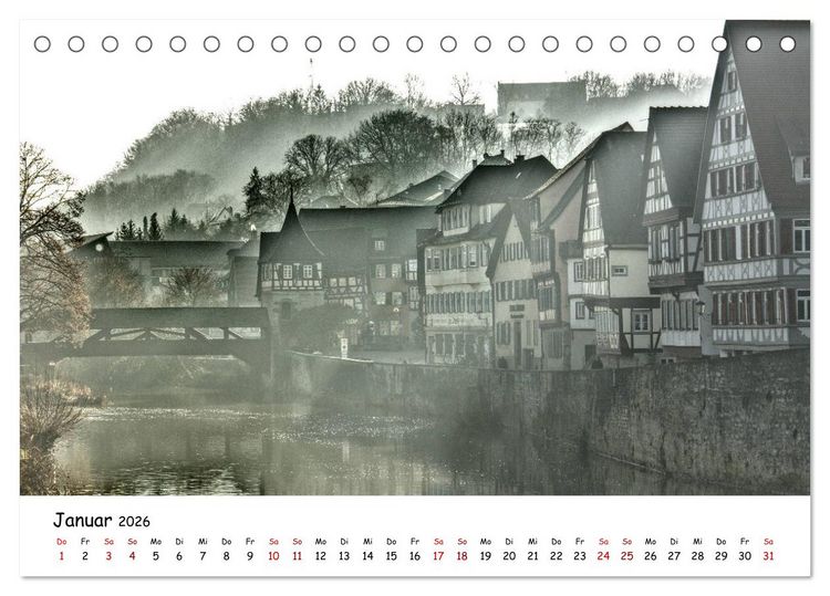 Produktbild: Hohenlohe - Zwischen Stadt und Land (Tischkalender 2026 DIN A5 quer), CALVENDO Monatskalender