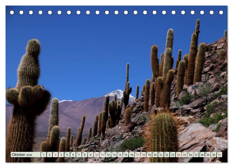 Produktbild: ATACAMA Wunder der Natur (Tischkalender 2026 DIN A5 quer), CALVENDO Monatskalender