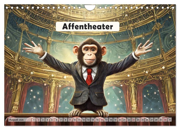 Produktbild: Wortw&ouml;rtlich - Tierische Spr&uuml;che (Wandkalender 2026 DIN A4 quer), CALVENDO Monatskalender