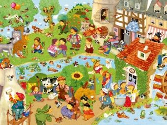 Produktbild: CALVENDO Puzzle Kunterbunte Kinderlieder | 1000 Teile Lege-Gr&ouml;&szlig;e 64x48cm Foto-Puzzle f&uuml;r gl&uuml;ckliche Stunden