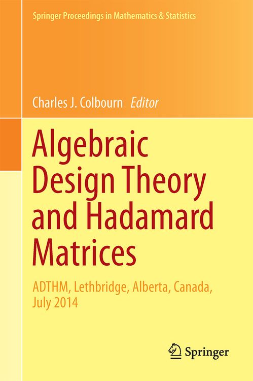Produktbild: Algebraic Design Theory and Hadamard Matrices