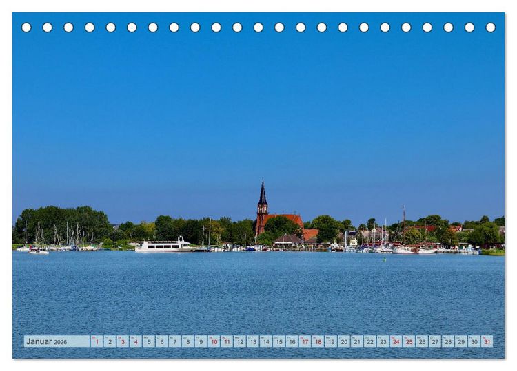 Produktbild: Fischland zwischen Ostsee und Bodden (Tischkalender 2026 DIN A5 quer), CALVENDO Monatskalender