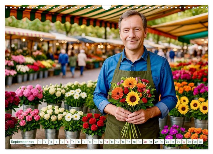 Produktbild: Floristen und ihr Handwerk (Wandkalender 2026 DIN A3 quer), CALVENDO Monatskalender