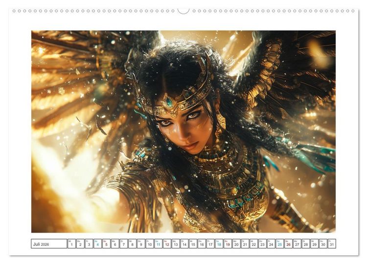 Produktbild: Die G&ouml;tter des Nils (hochwertiger Premium Wandkalender 2026 DIN A2 quer), Kunstdruck in Hochglanz