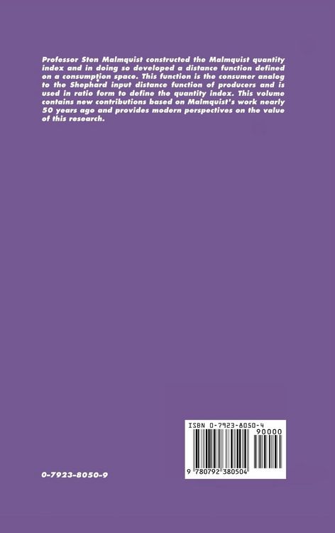 Produktbild: Index Numbers: Essays in Honour of Sten Malmquist