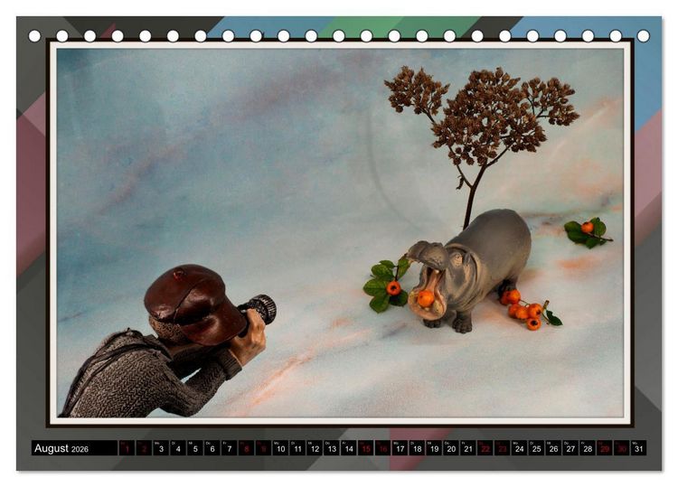 Produktbild: Fotograf auf Pirsch - ein Kinderkalender (Tischkalender 2026 DIN A5 quer), CALVENDO Monatskalender