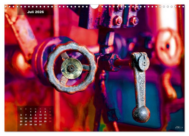 Produktbild: AUSSER BETRIEB - Industriekultur mit PopArt-Einfl&uuml;ssen (Wandkalender 2026 DIN A3 quer), CALVENDO Monatskalender