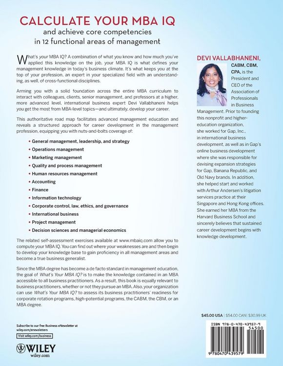 Produktbild: What's Your MBA Iq?