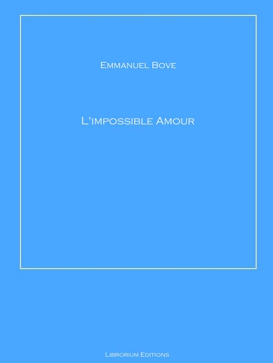 Produktbild: L'impossible Amour