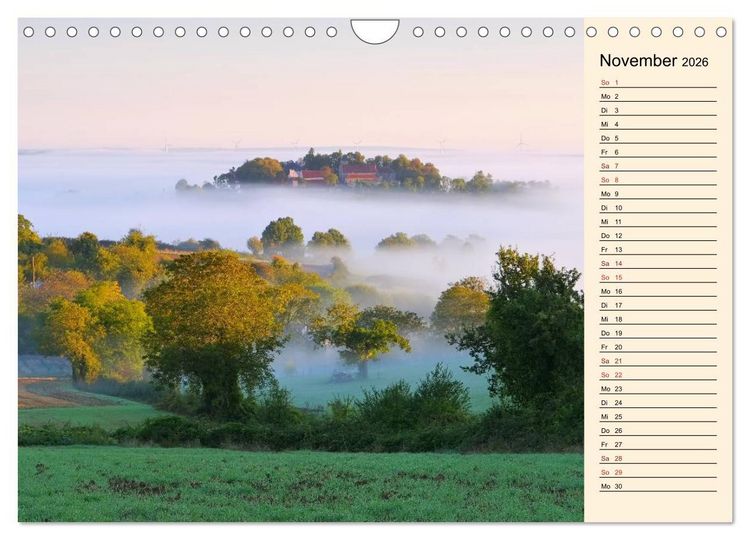 Produktbild: Burgund - Das gr&uuml;ne Herz Frankreichs (Wandkalender 2026 DIN A4 quer), CALVENDO Monatskalender
