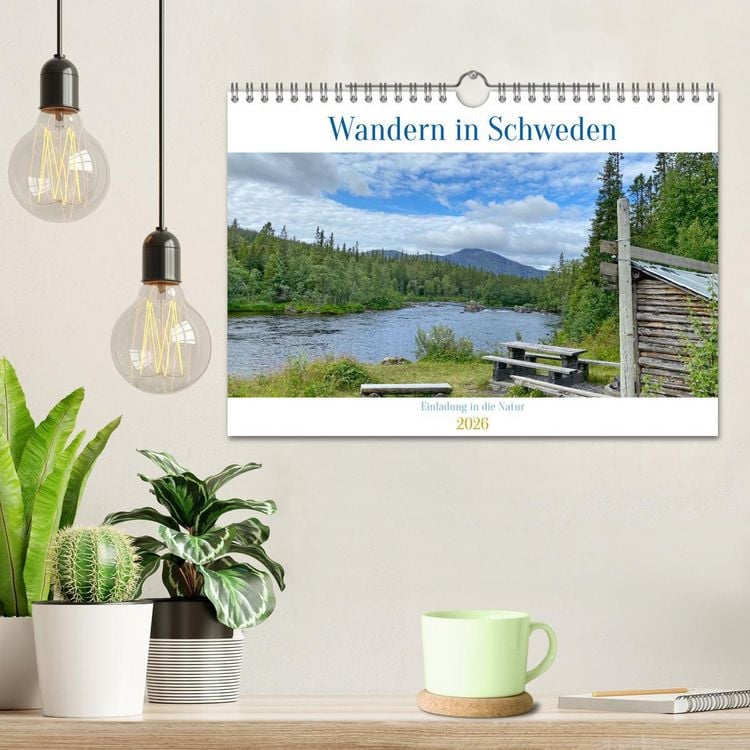 Produktbild: Wandern in Schweden - Einladung in die Natur (Wandkalender 2026 DIN A4 quer), CALVENDO Monatskalender