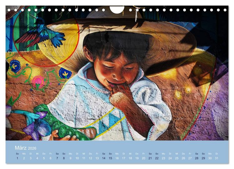 Produktbild: Mexikanische Graffitis (Wandkalender 2026 DIN A4 quer), CALVENDO Monatskalender