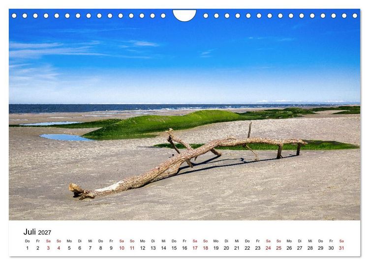 Produktbild: Norderney Paradies in der Nordsee (Wandkalender 2027 DIN A4 quer), CALVENDO Monatskalender