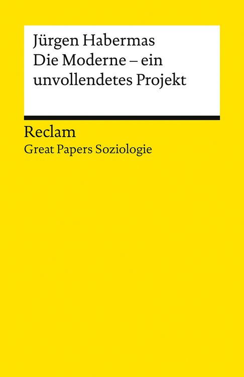 Produktbild: Die Moderne &ndash; ein unvollendetes Projekt