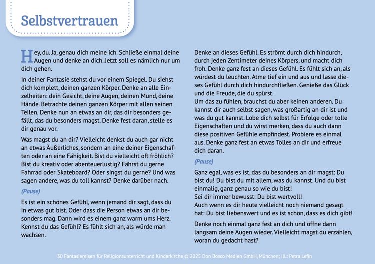 Produktbild: 30 Fantasiereisen f&uuml;r Religionsunterricht und Kinderkirche