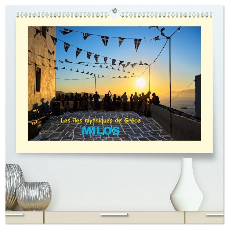 Produktbild: Les &icirc;les mythiques de Gr&egrave;ce - MILOS (Calendrier mural 2026 DIN A2 vertical) calendrier de bureau